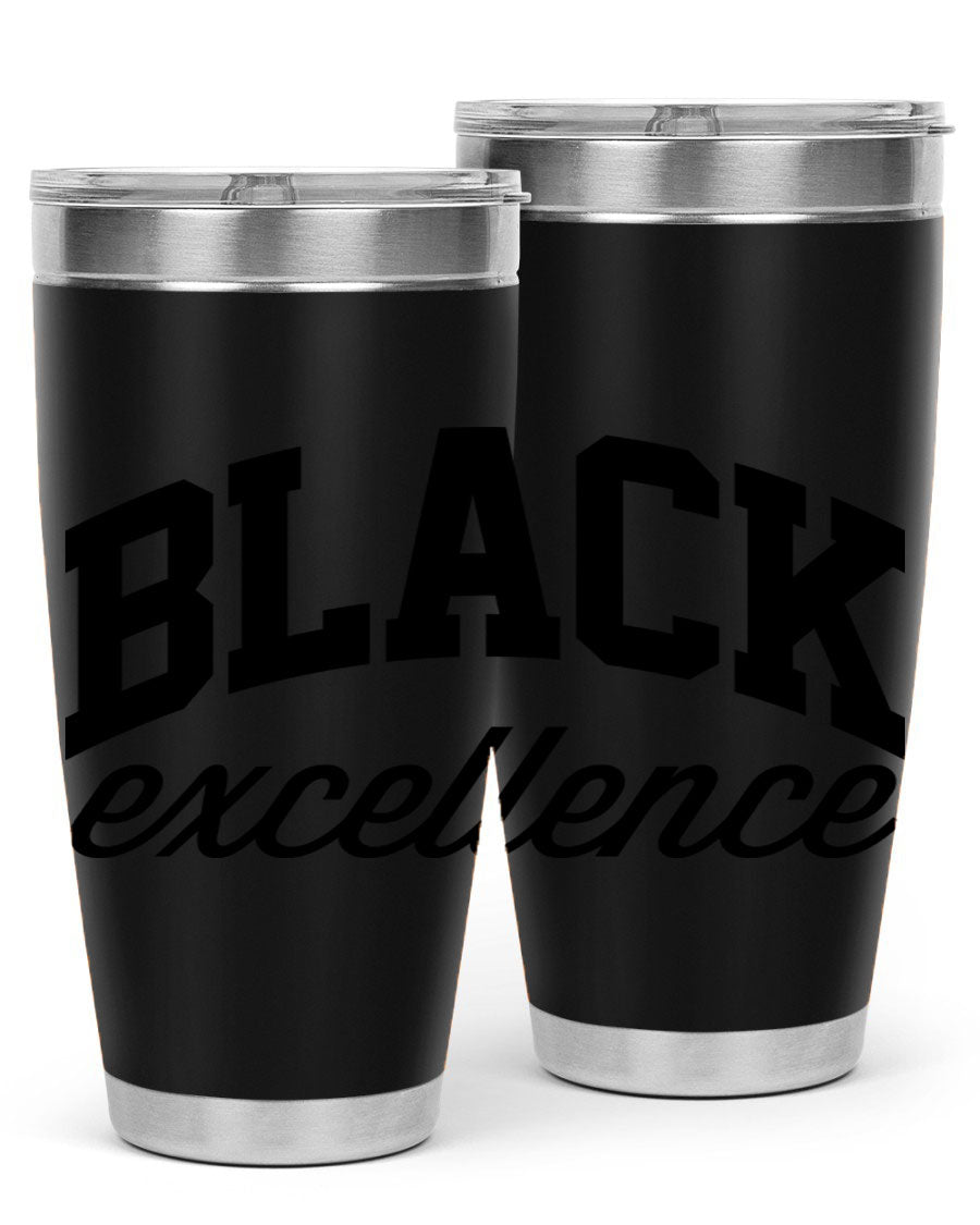 Black Excellence Cotton Tank featuring inspiring phrases, made from high-quality cotton, perfect for casual wear.