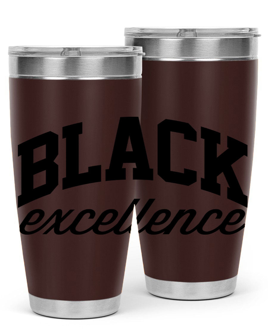 Black Excellence Cotton Tank featuring inspiring phrases, made from high-quality cotton, perfect for casual wear.