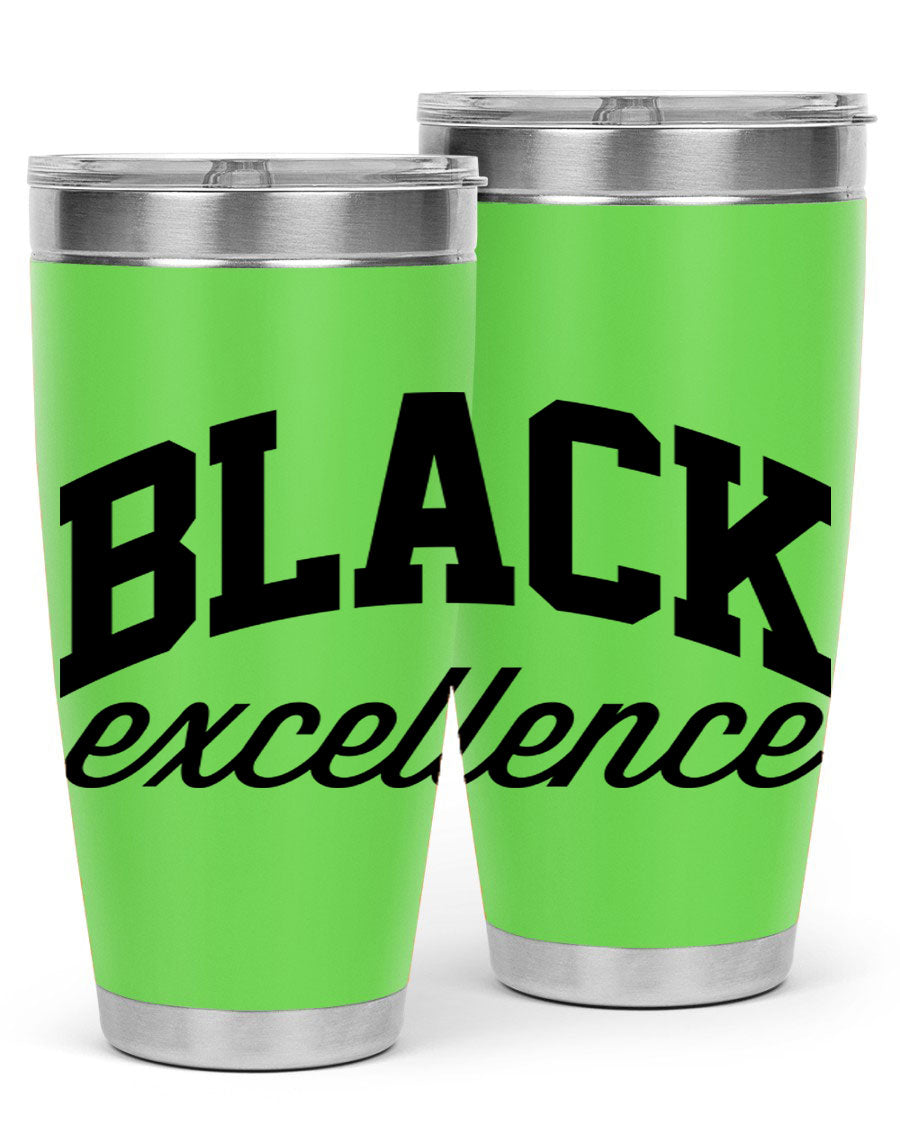 Black Excellence Cotton Tank featuring inspiring phrases, made from high-quality cotton, perfect for casual wear.