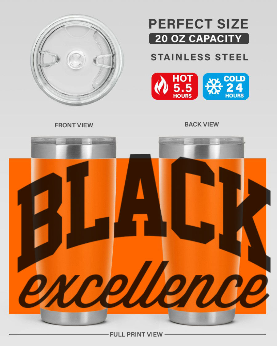 Black Excellence Cotton Tank featuring inspiring phrases, made from high-quality cotton, perfect for casual wear.