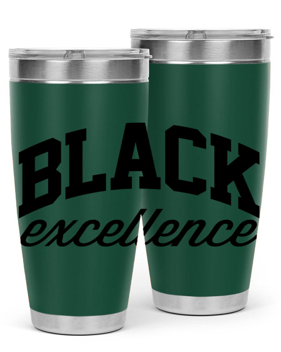 Black Excellence Cotton Tank featuring inspiring phrases, made from high-quality cotton, perfect for casual wear.