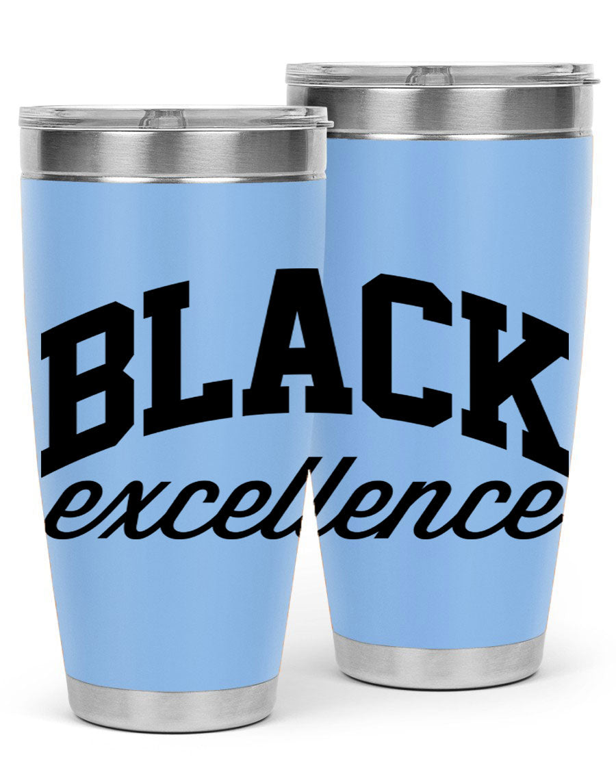Black Excellence Cotton Tank featuring inspiring phrases, made from high-quality cotton, perfect for casual wear.