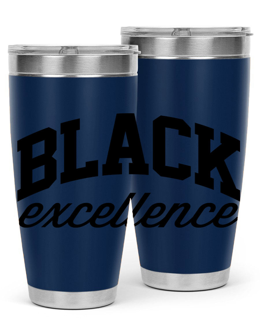 Black Excellence Cotton Tank featuring inspiring phrases, made from high-quality cotton, perfect for casual wear.