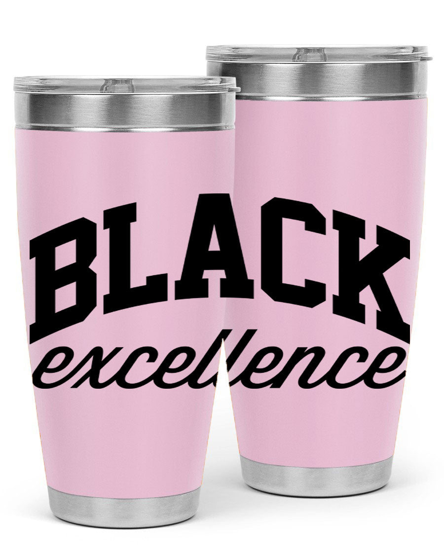 Black Excellence Cotton Tank featuring inspiring phrases, made from high-quality cotton, perfect for casual wear.