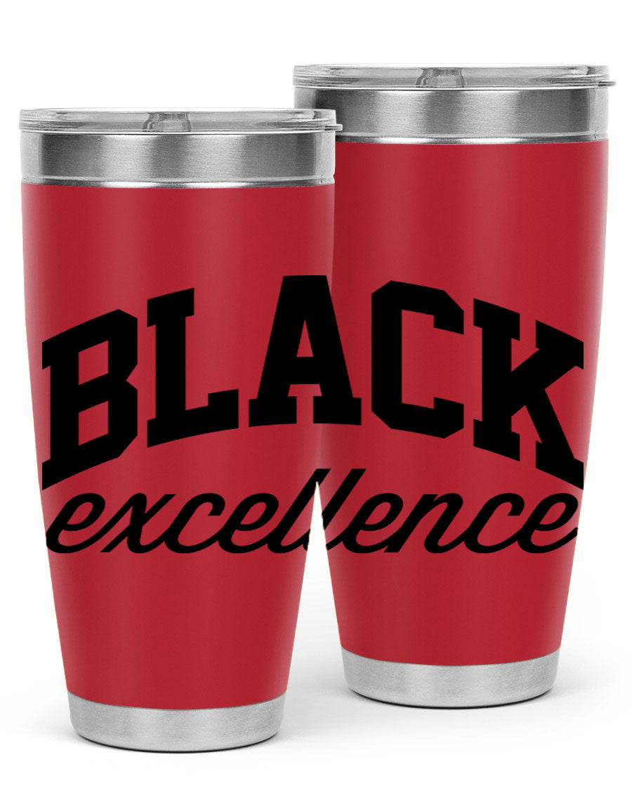 Black Excellence Cotton Tank featuring inspiring phrases, made from high-quality cotton, perfect for casual wear.