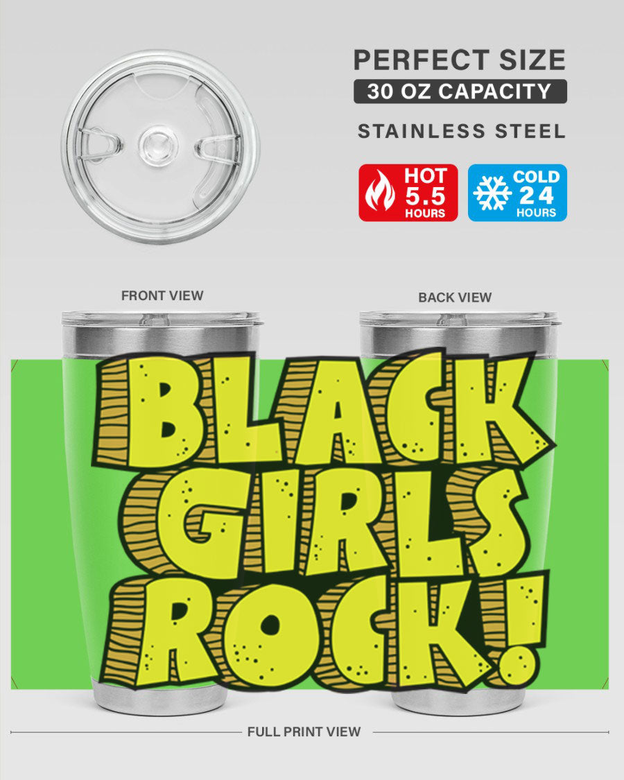 Black Girls Rock Cotton Tank featuring empowering design, perfect for school and casual wear.