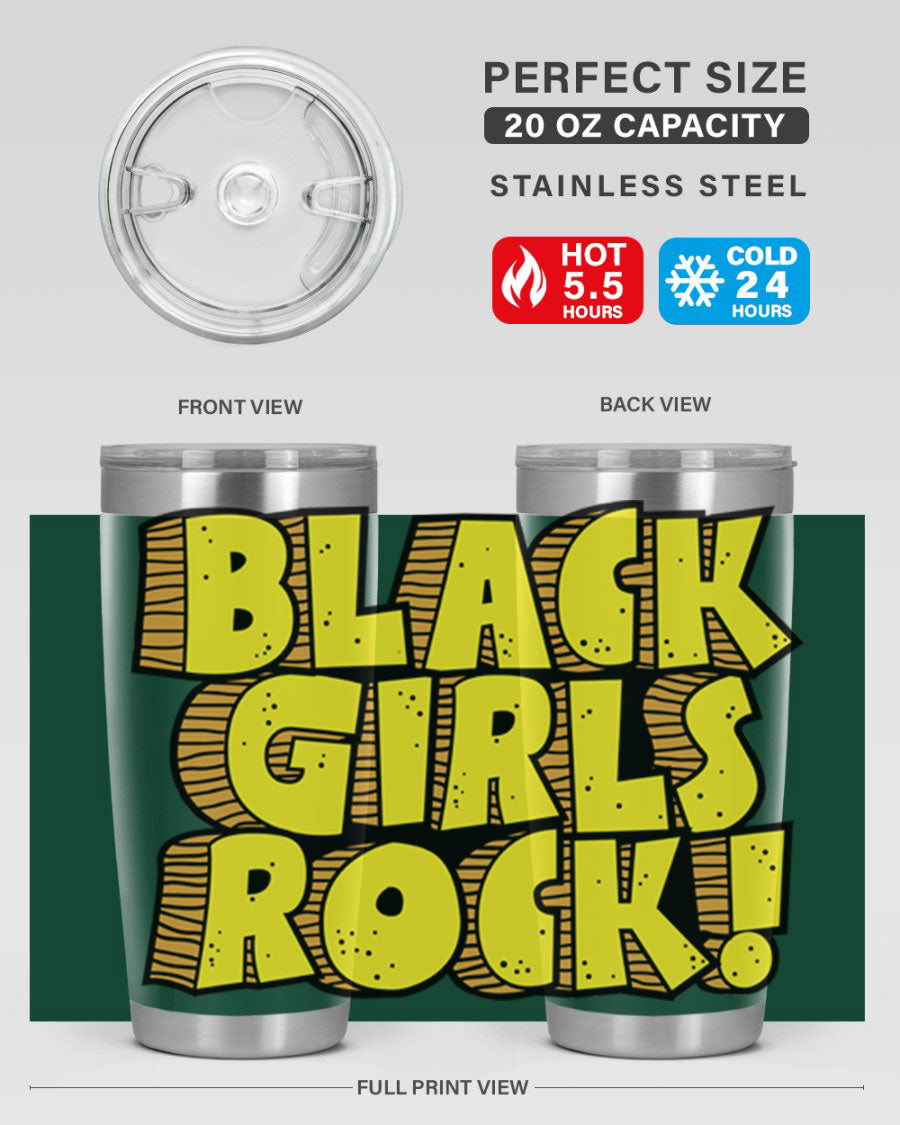 Black Girls Rock Cotton Tank featuring empowering design, perfect for school and casual wear.