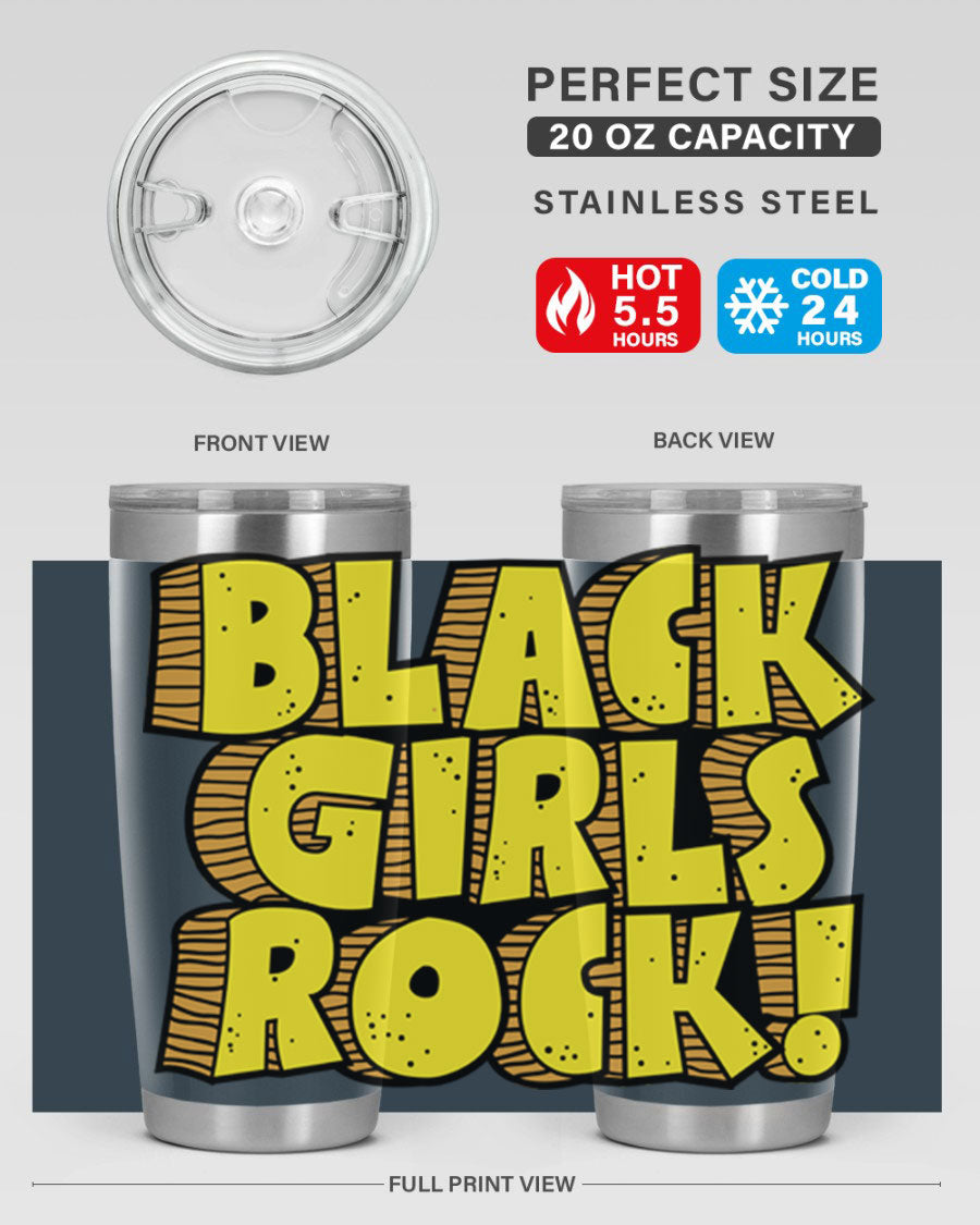 Black Girls Rock Cotton Tank featuring empowering design, perfect for school and casual wear.