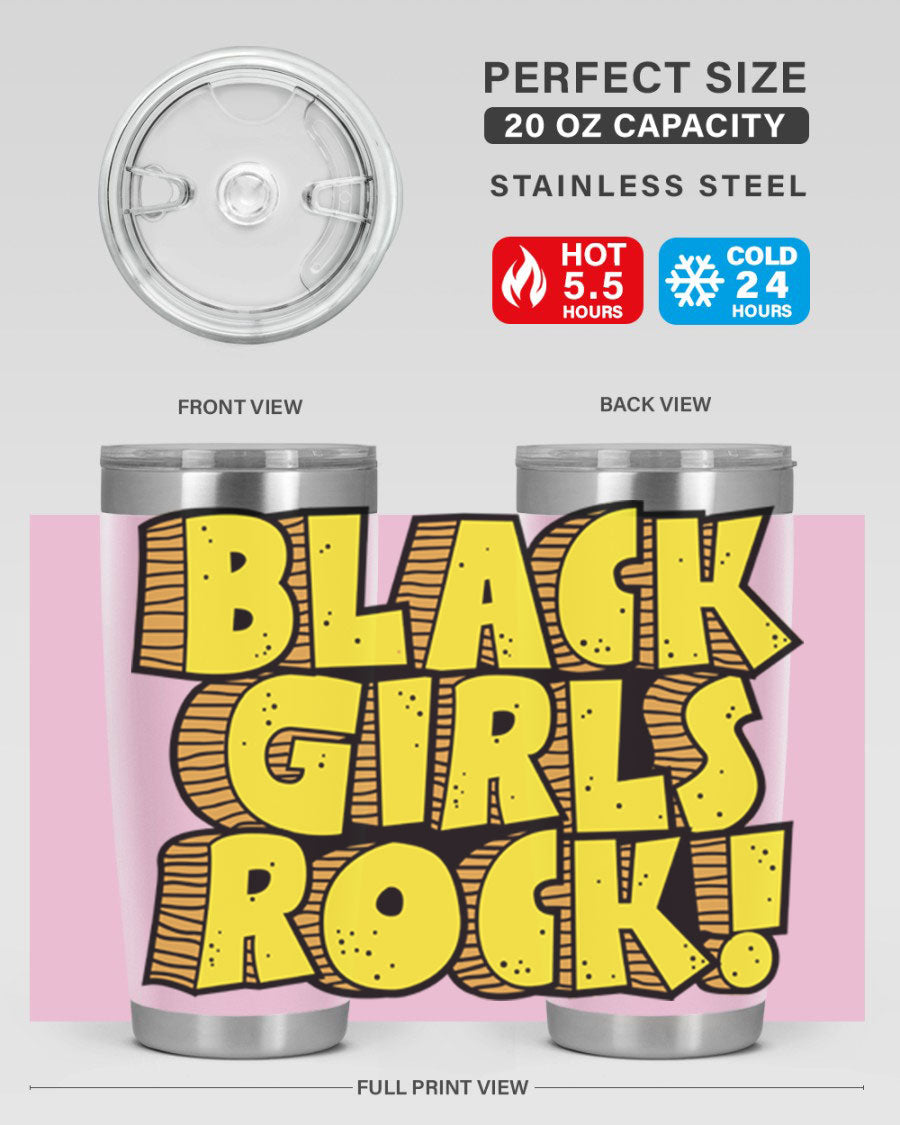 Black Girls Rock Cotton Tank featuring empowering design, perfect for school and casual wear.