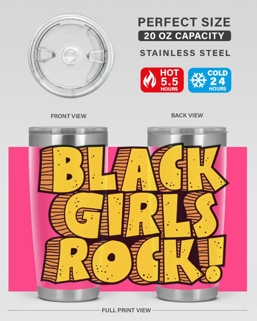 Black Girls Rock Cotton Tank featuring empowering design, perfect for school and casual wear.