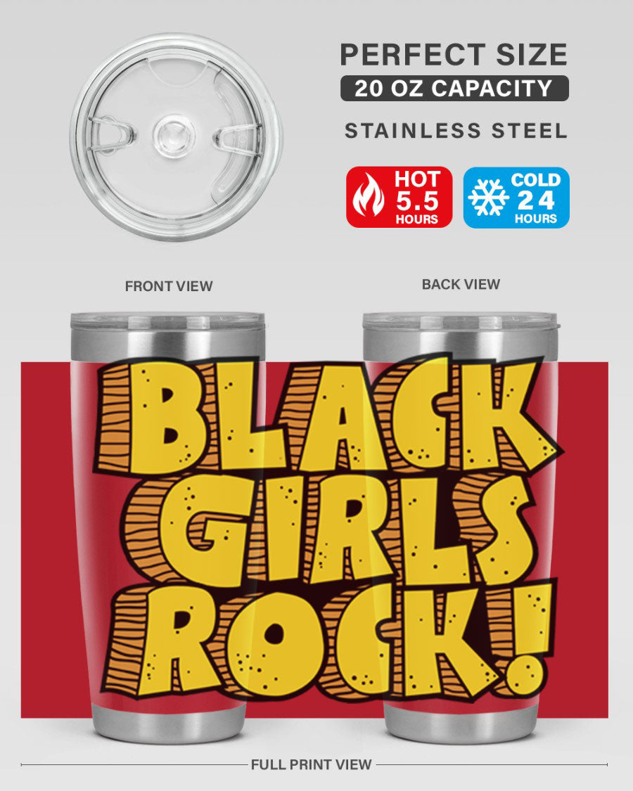 Black Girls Rock Cotton Tank featuring empowering design, perfect for school and casual wear.