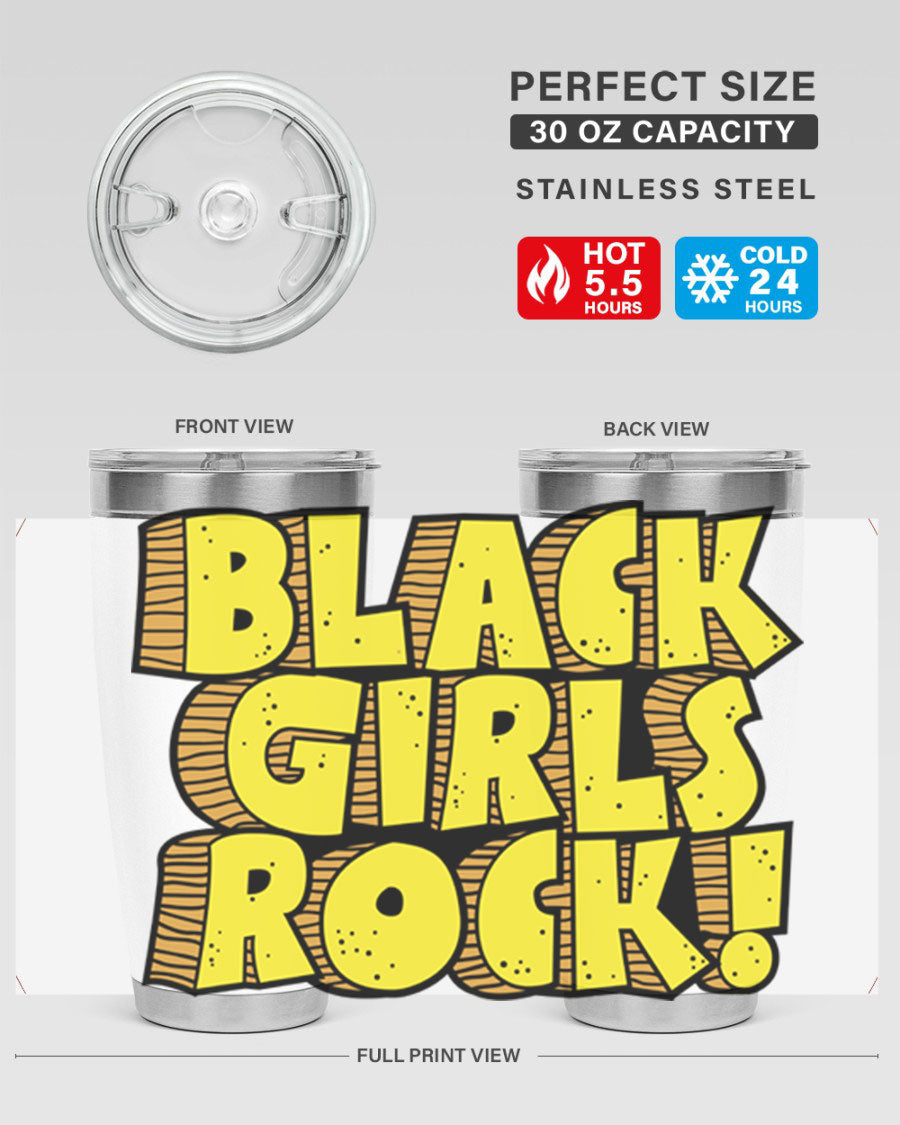 Black Girls Rock Cotton Tank featuring empowering design, perfect for school and casual wear.