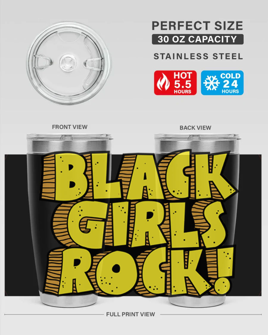 Black Girls Rock Cotton Tank featuring empowering design, perfect for school and casual wear.