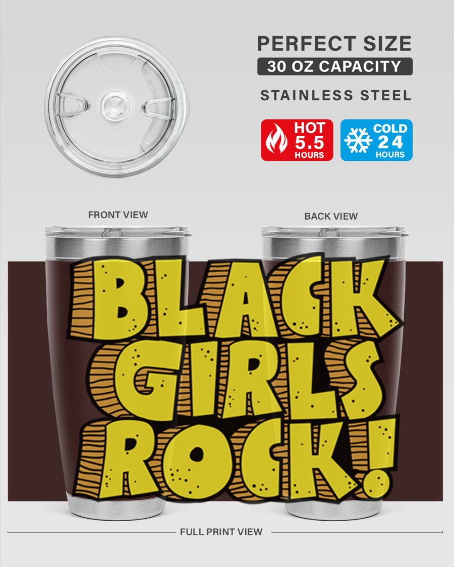 Black Girls Rock Cotton Tank featuring empowering design, perfect for school and casual wear.