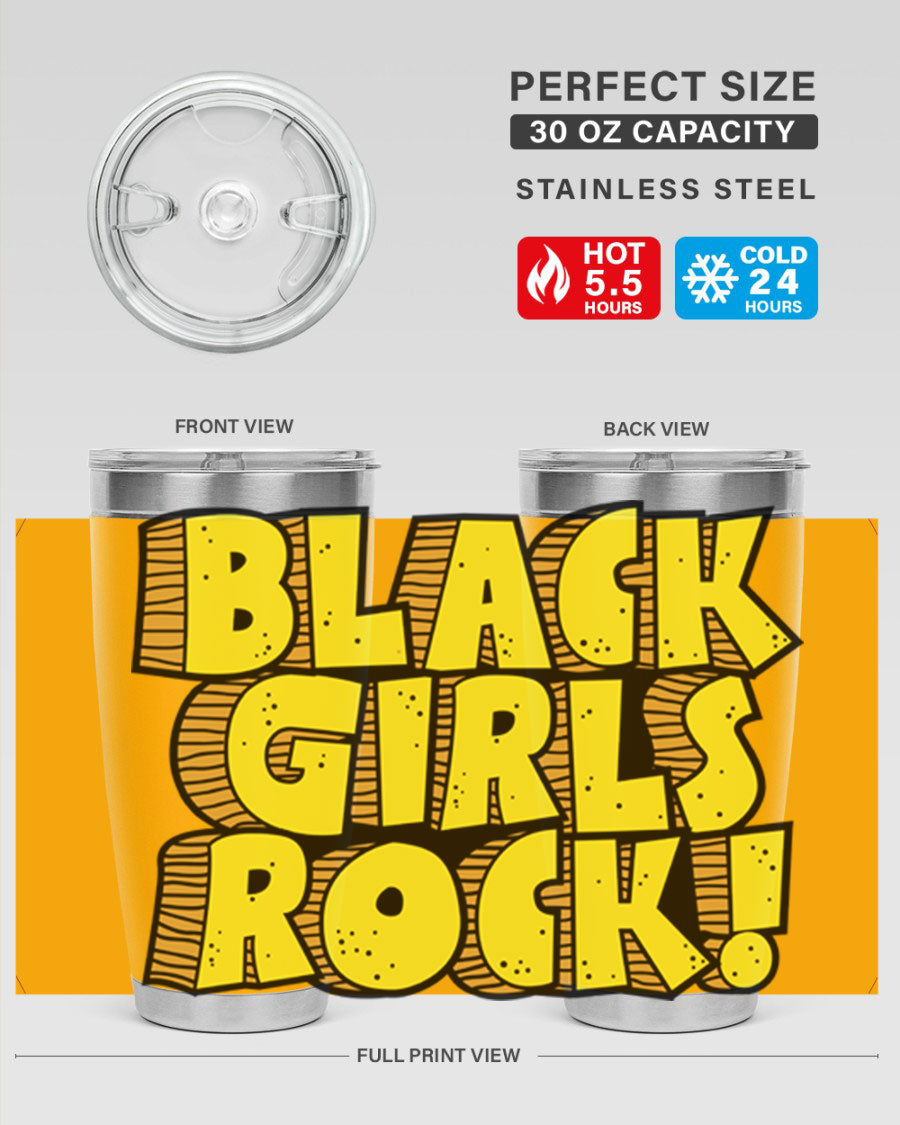 Black Girls Rock Cotton Tank featuring empowering design, perfect for school and casual wear.