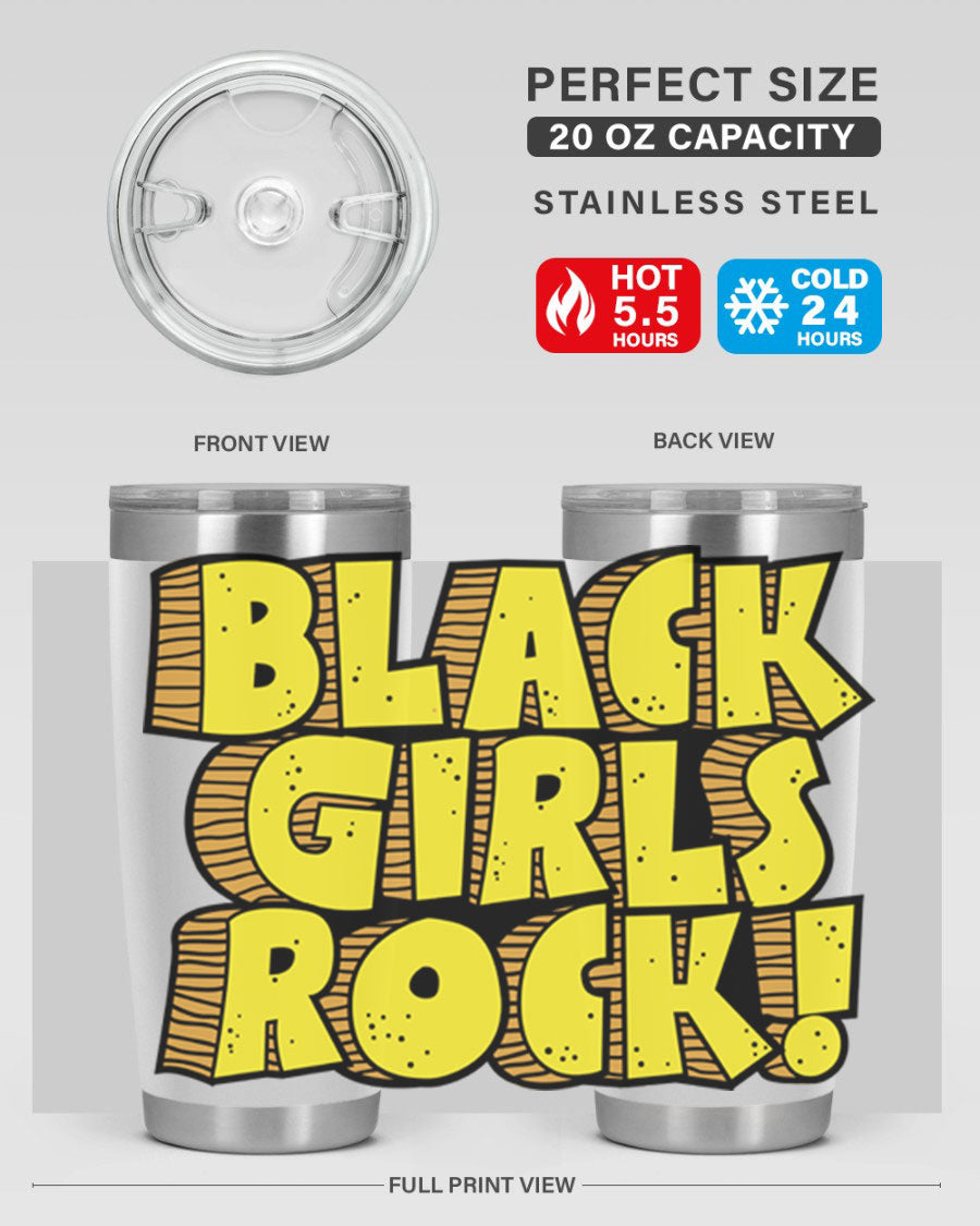 Black Girls Rock Cotton Tank featuring empowering design, perfect for school and casual wear.