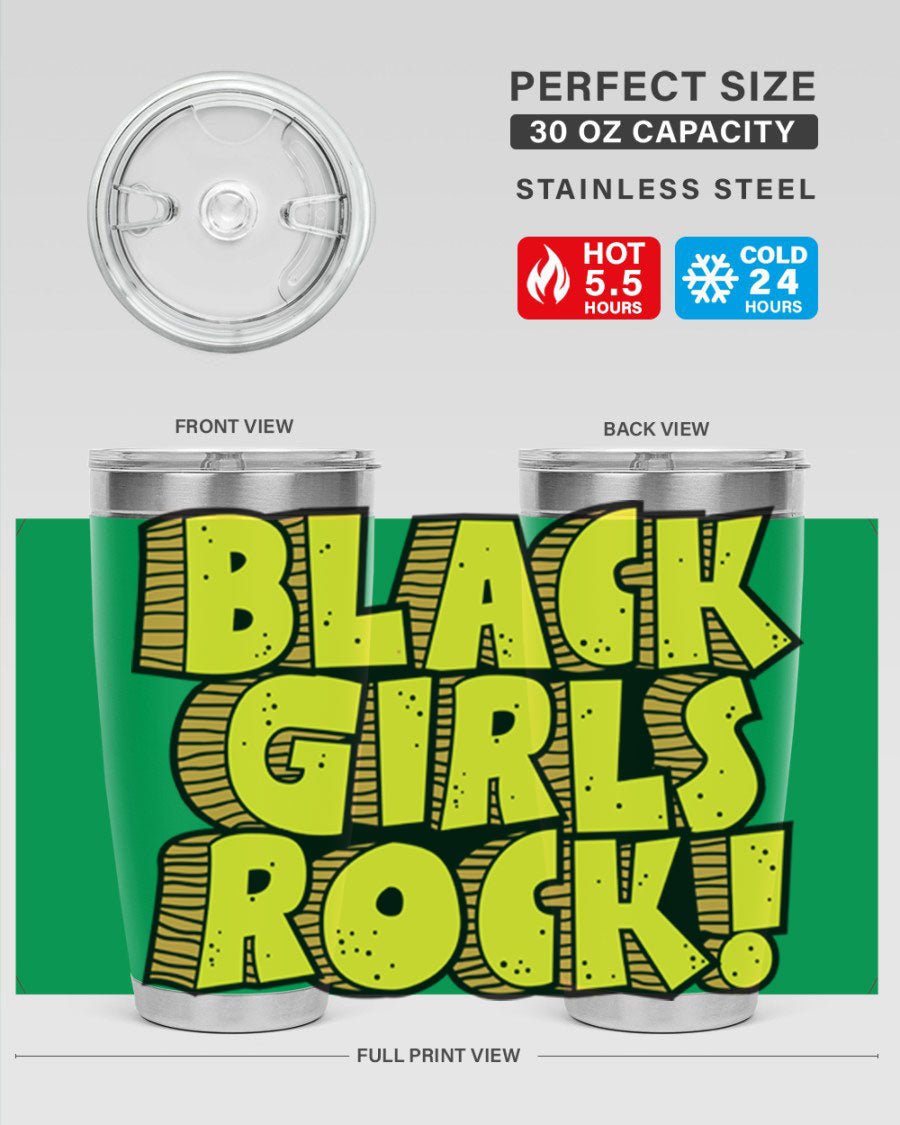 Black Girls Rock Cotton Tank featuring empowering design, perfect for school and casual wear.