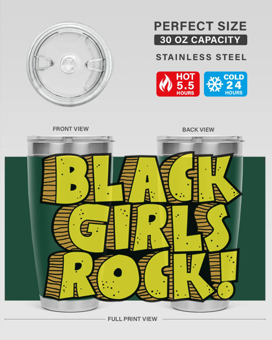 Black Girls Rock Cotton Tank featuring empowering design, perfect for school and casual wear.