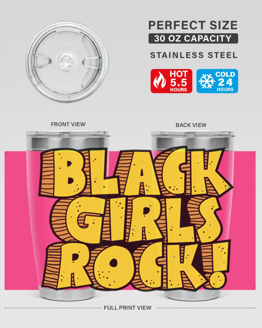 Black Girls Rock Cotton Tank featuring empowering design, perfect for school and casual wear.