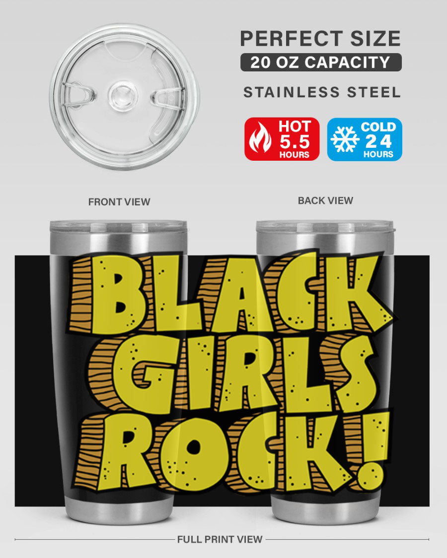 Black Girls Rock Cotton Tank featuring empowering design, perfect for school and casual wear.