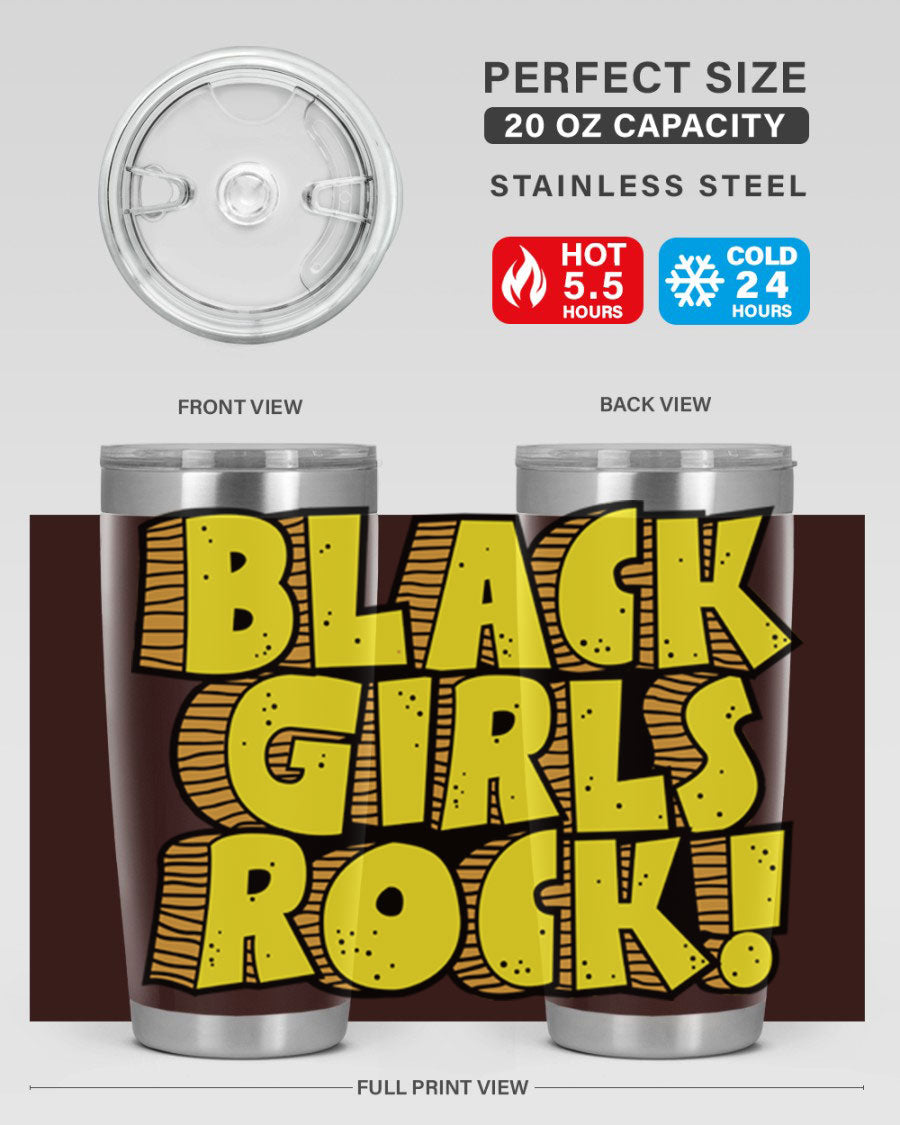 Black Girls Rock Cotton Tank featuring empowering design, perfect for school and casual wear.