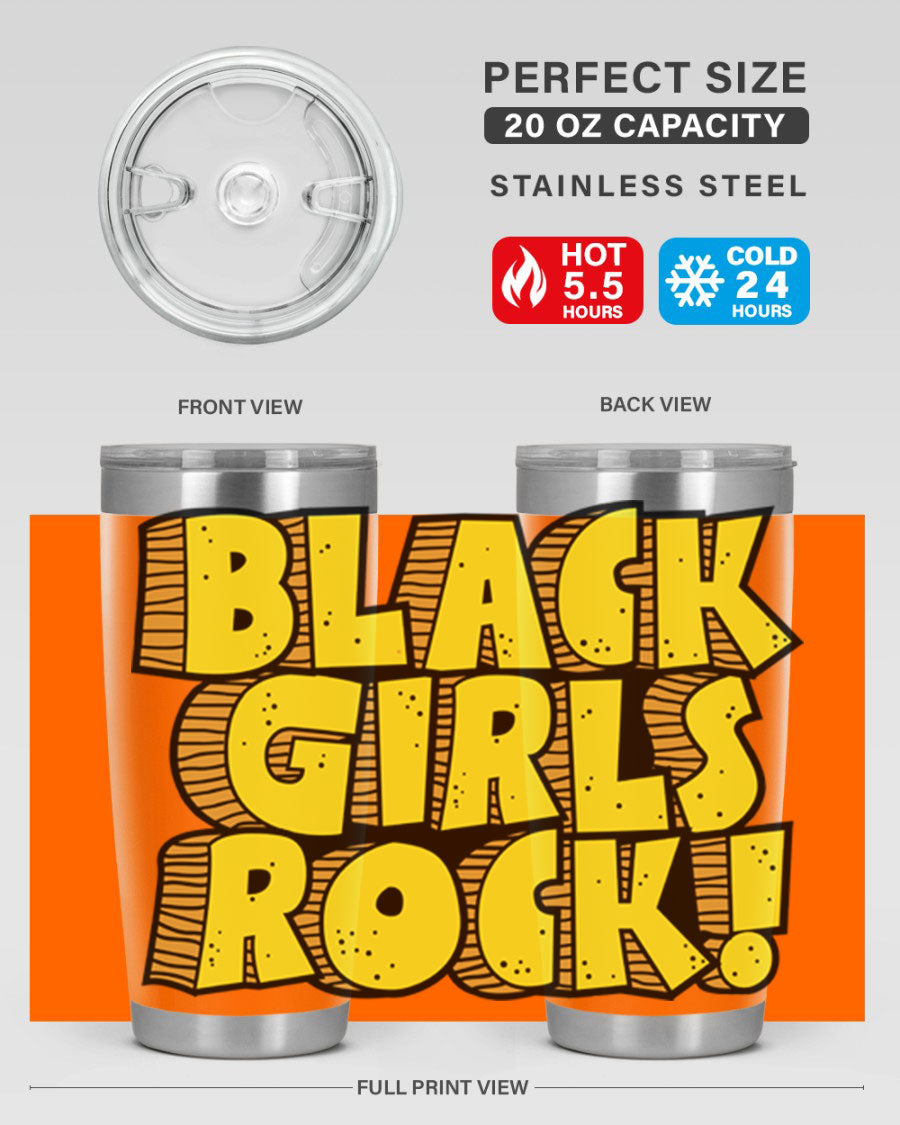 Black Girls Rock Cotton Tank featuring empowering design, perfect for school and casual wear.