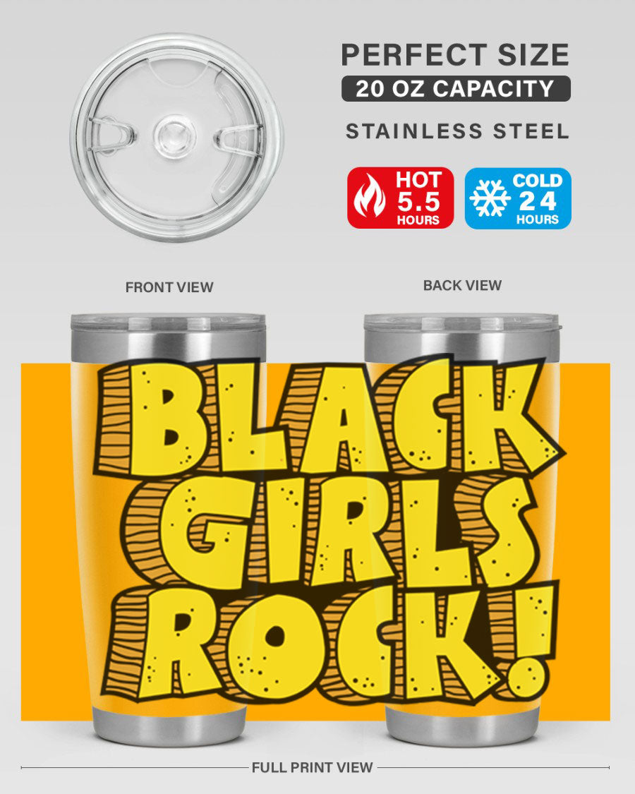 Black Girls Rock Cotton Tank featuring empowering design, perfect for school and casual wear.
