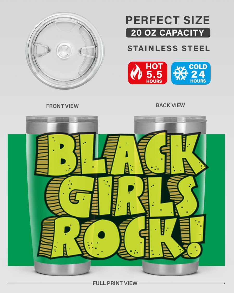 Black Girls Rock Cotton Tank featuring empowering design, perfect for school and casual wear.