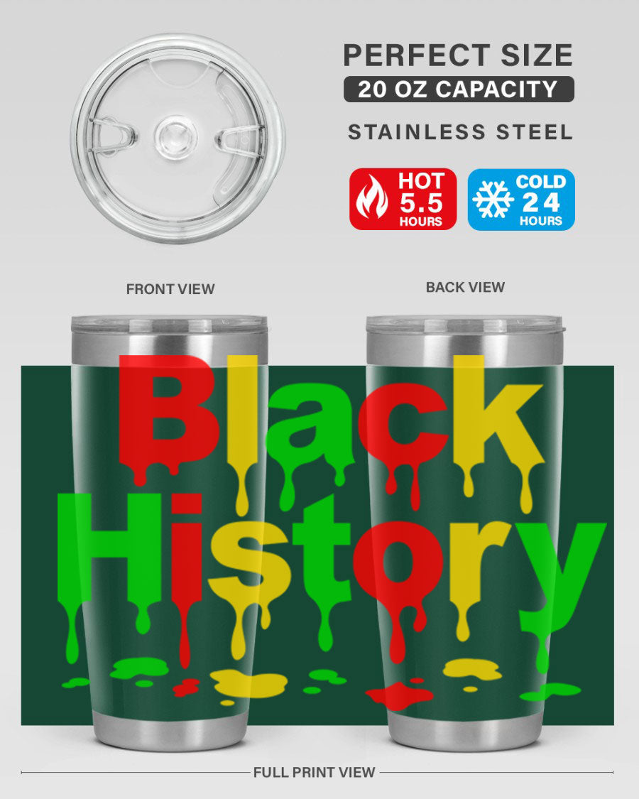 Black History Drip 241# Cotton Tank featuring inspiring phrases and designs celebrating Black culture and history.