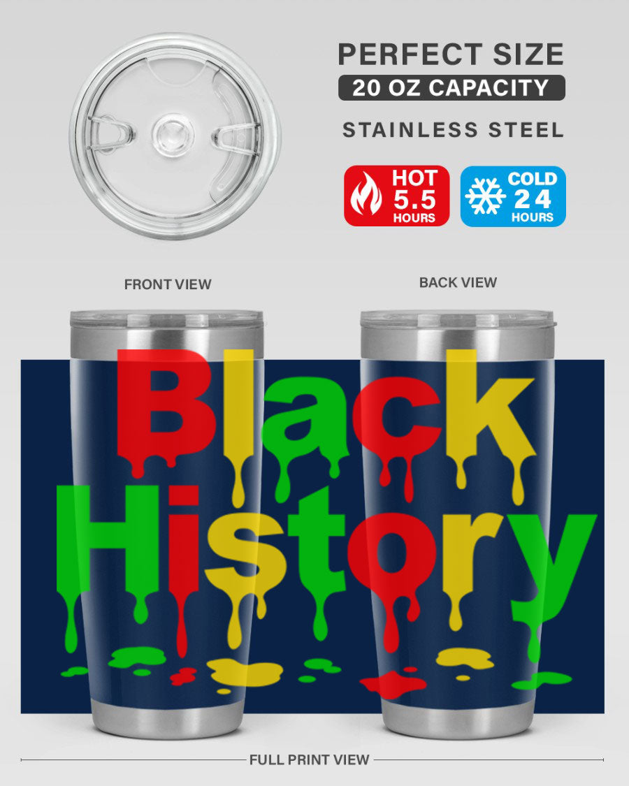 Black History Drip 241# Cotton Tank featuring inspiring phrases and designs celebrating Black culture and history.