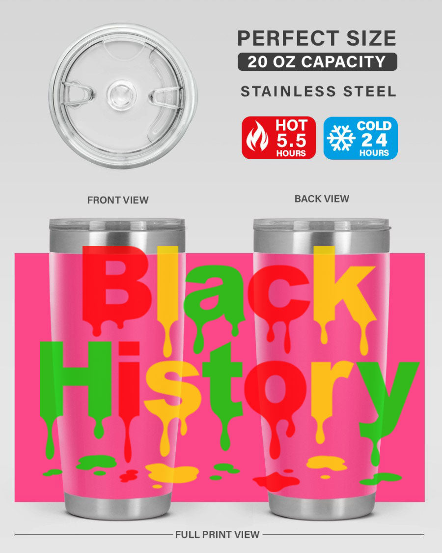 Black History Drip 241# Cotton Tank featuring inspiring phrases and designs celebrating Black culture and history.