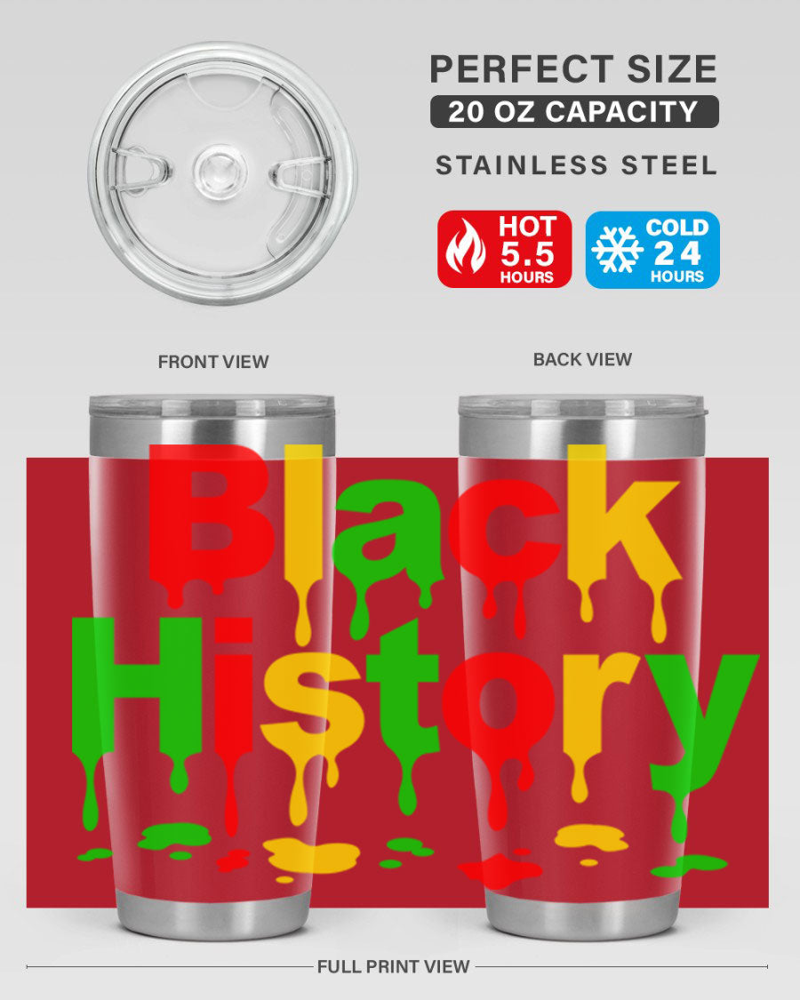 Black History Drip 241# Cotton Tank featuring inspiring phrases and designs celebrating Black culture and history.