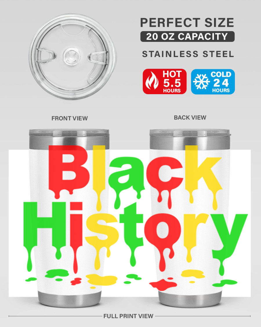 Black History Drip 241# Cotton Tank featuring inspiring phrases and designs celebrating Black culture and history.