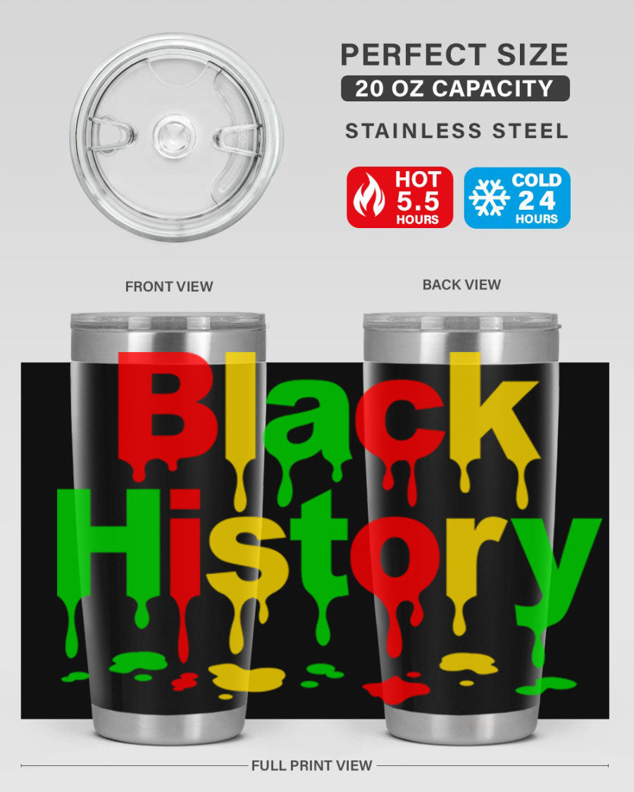 Black History Drip 241# Cotton Tank featuring inspiring phrases and designs celebrating Black culture and history.