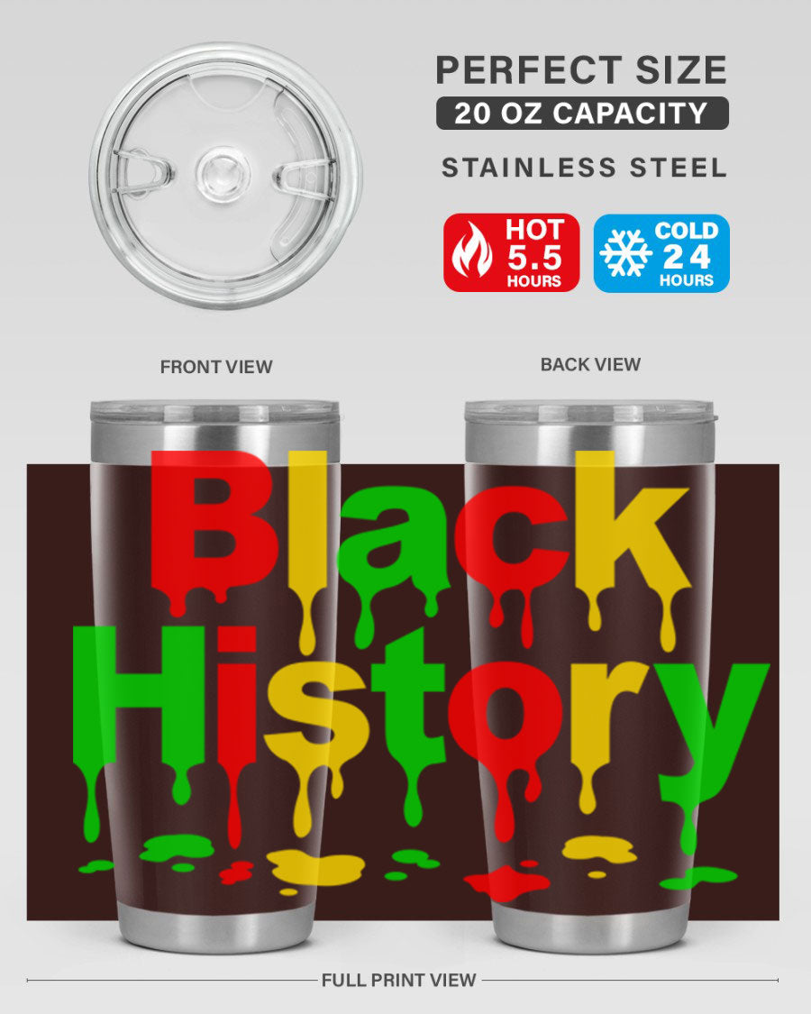 Black History Drip 241# Cotton Tank featuring inspiring phrases and designs celebrating Black culture and history.