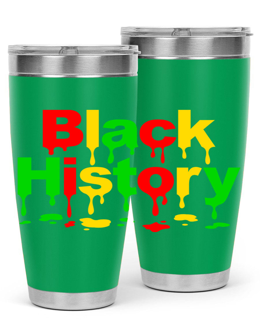 Black History Drip 241# Cotton Tank featuring inspiring phrases and designs celebrating Black culture and history.