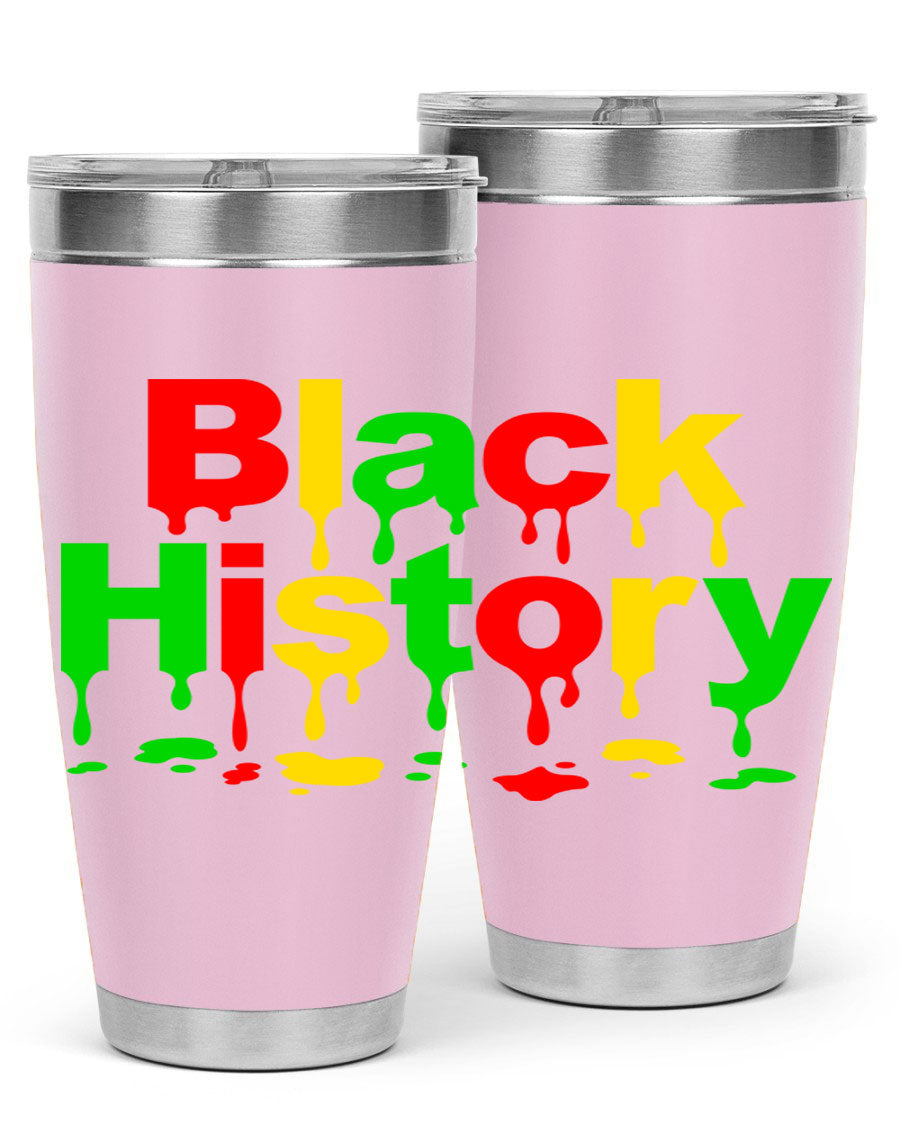 Black History Drip 241# Cotton Tank featuring inspiring phrases and designs celebrating Black culture and history.