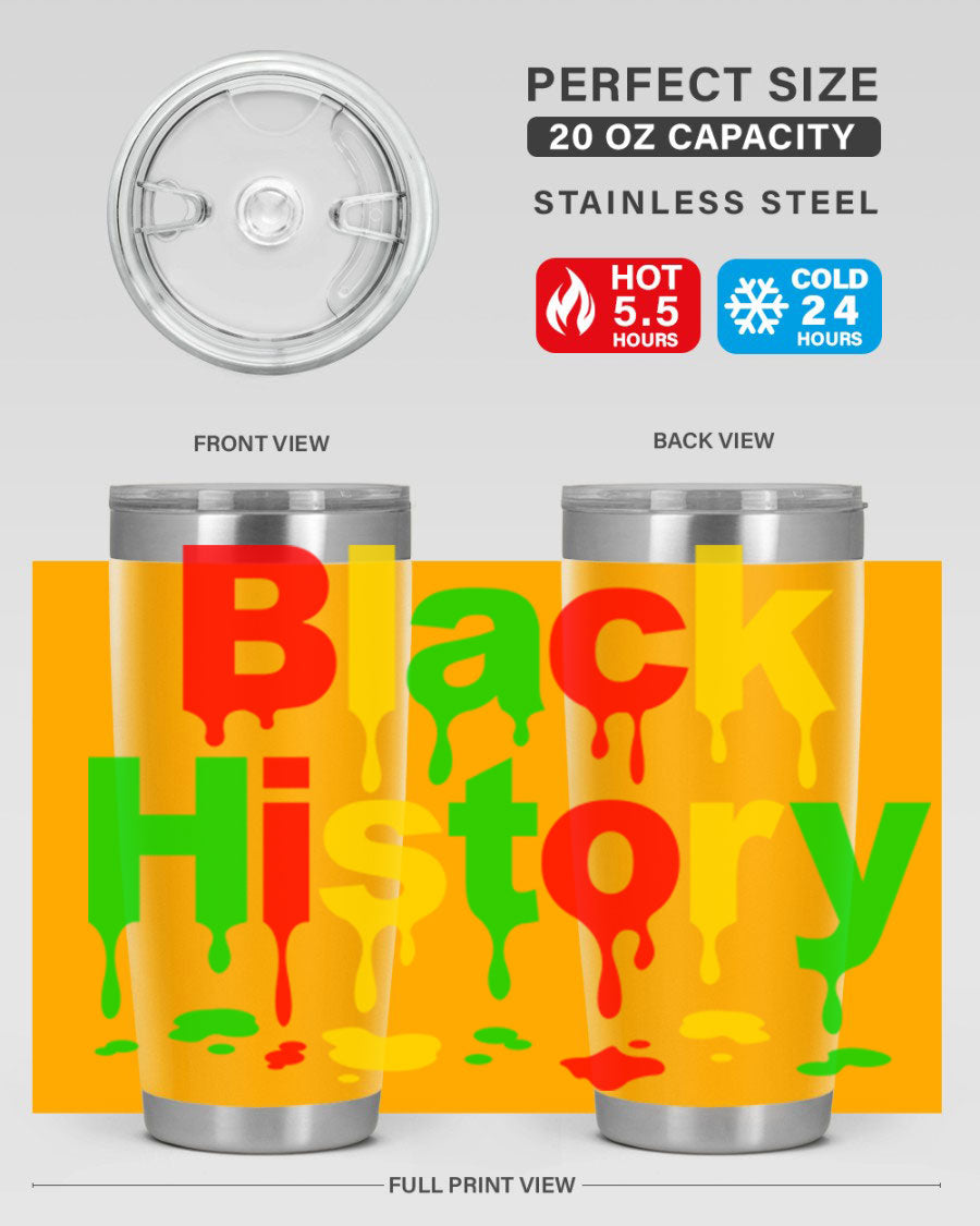 Black History Drip 241# Cotton Tank featuring inspiring phrases and designs celebrating Black culture and history.