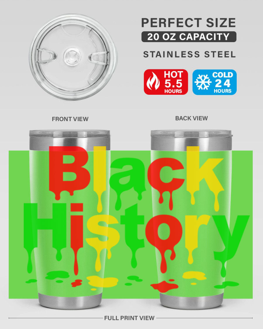 Black History Drip 241# Cotton Tank featuring inspiring phrases and designs celebrating Black culture and history.