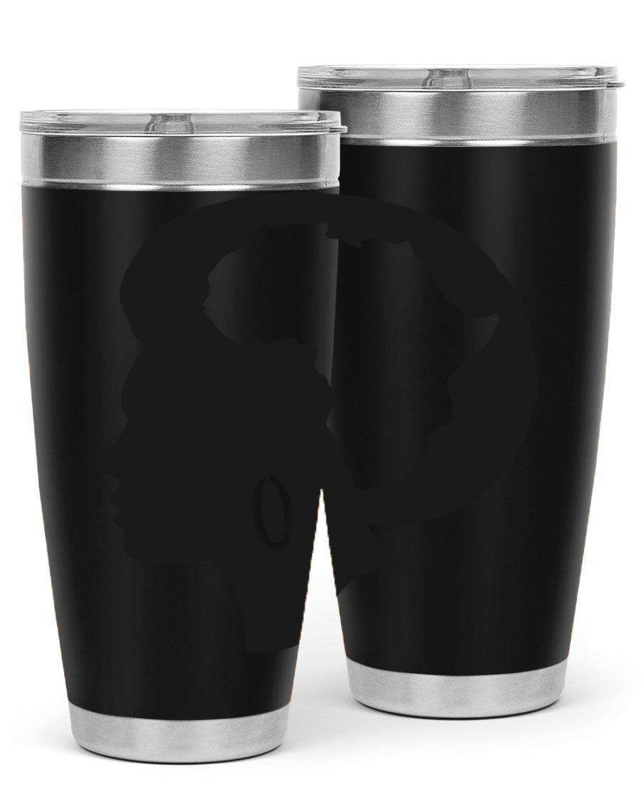 Black History Month Africa Coco and Banana 20oz and 30oz tumblers, featuring double wall vacuum stainless steel design with vibrant cultural prints.