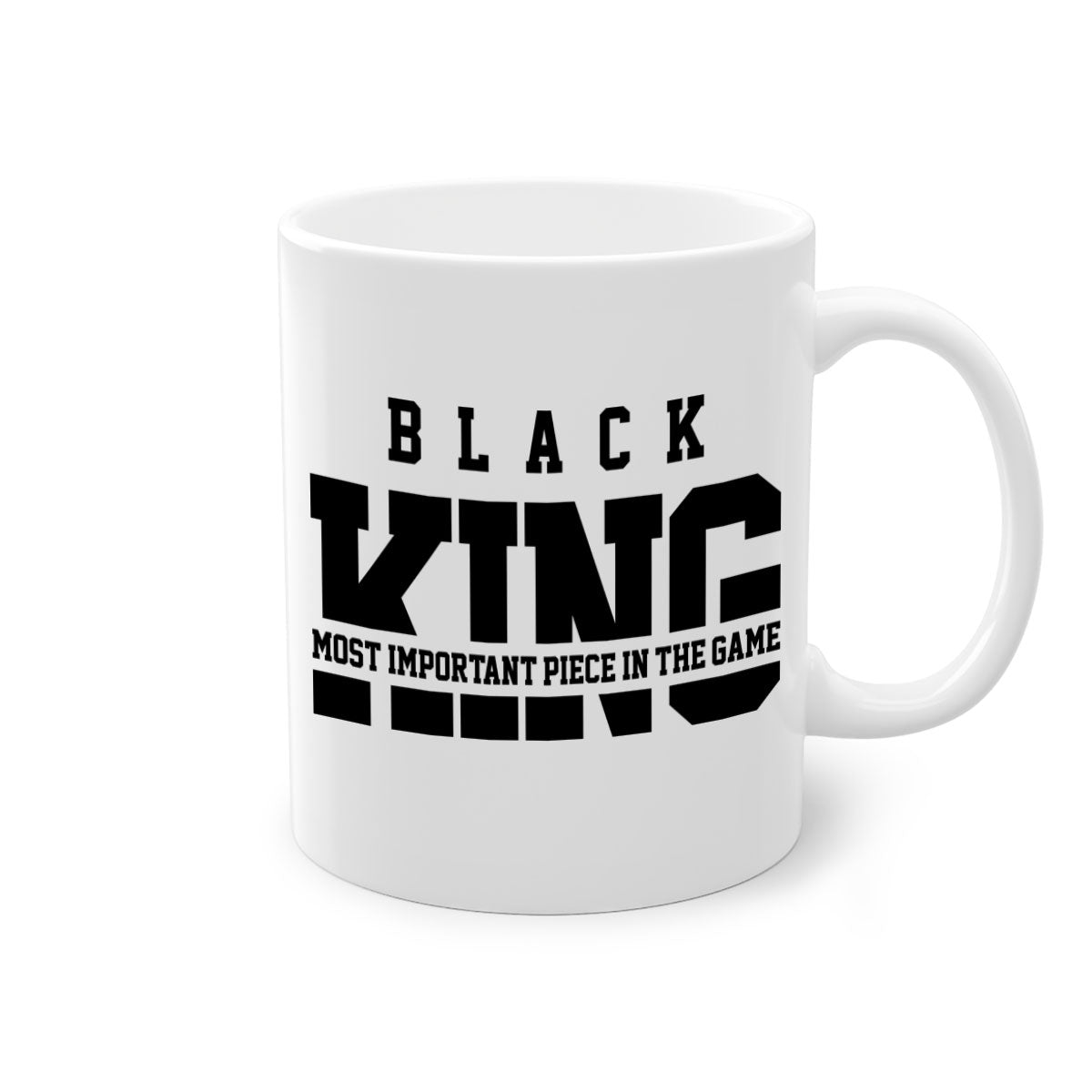 Black king 233# Mug featuring a glossy finish with a colored handle and interior, available in multiple colors and sizes.