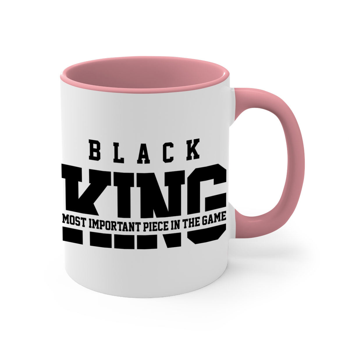 Black king 233# Mug featuring a glossy finish with a colored handle and interior, available in multiple colors and sizes.
