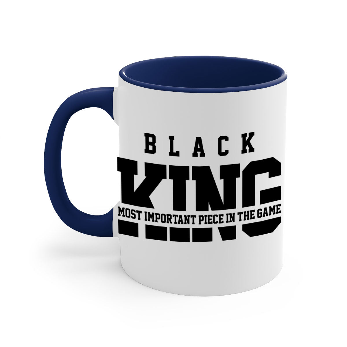 Black king 233# Mug featuring a glossy finish with a colored handle and interior, available in multiple colors and sizes.