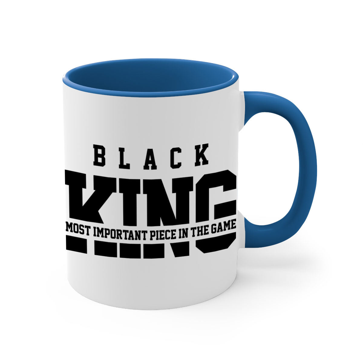 Black king 233# Mug featuring a glossy finish with a colored handle and interior, available in multiple colors and sizes.