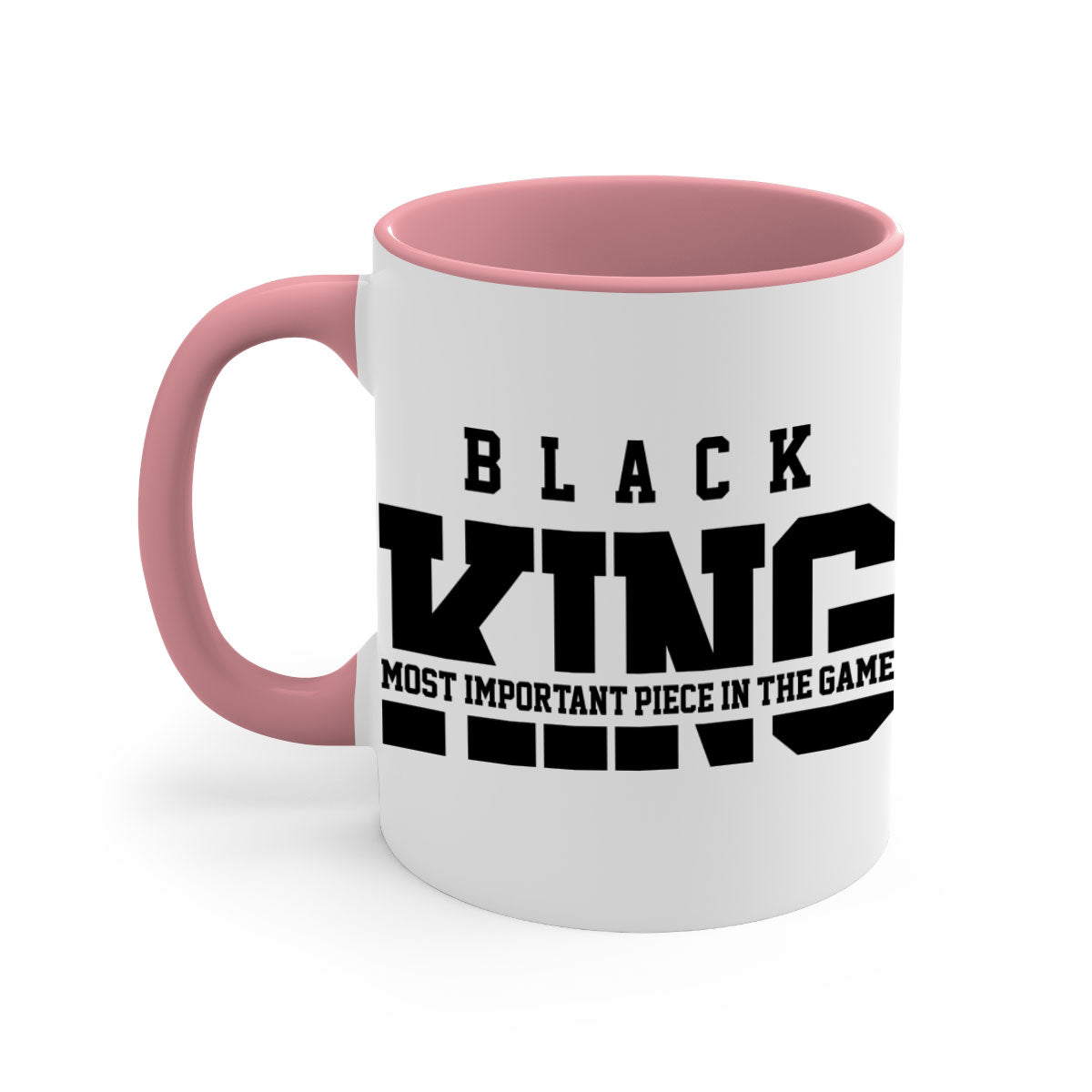Black king 233# Mug featuring a glossy finish with a colored handle and interior, available in multiple colors and sizes.