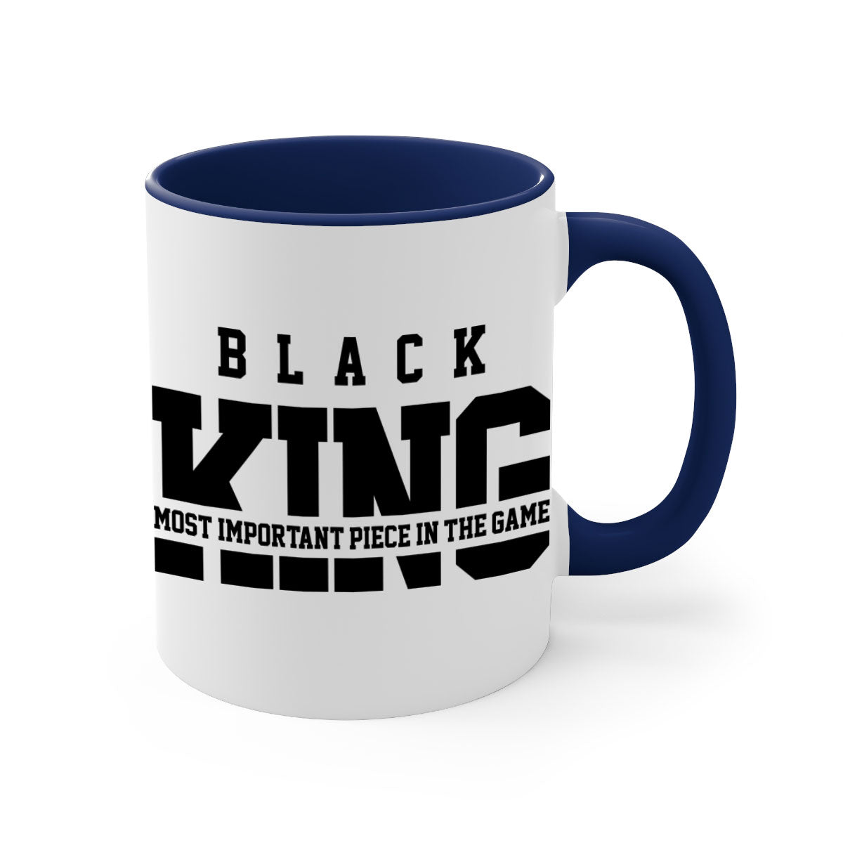 Black king 233# Mug featuring a glossy finish with a colored handle and interior, available in multiple colors and sizes.
