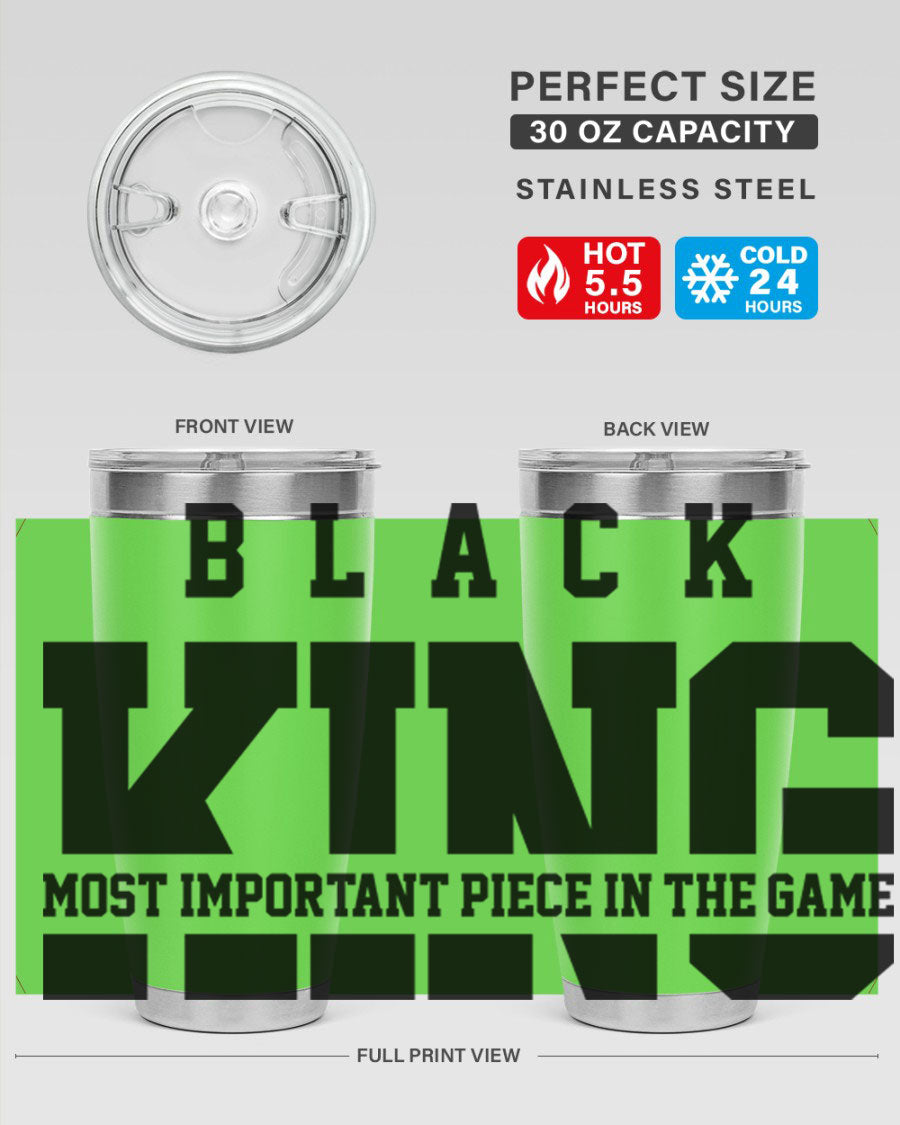 Black King Cotton Tank featuring bold phrases and a stylish design, perfect for casual wear.