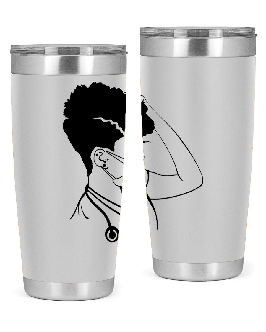 Black Nurse 3# Tumbler in stainless steel with a stylish design, perfect for keeping drinks hot or cold.