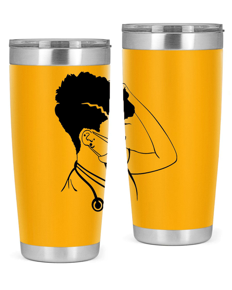 Black Nurse 3# Tumbler in stainless steel with a stylish design, perfect for keeping drinks hot or cold.