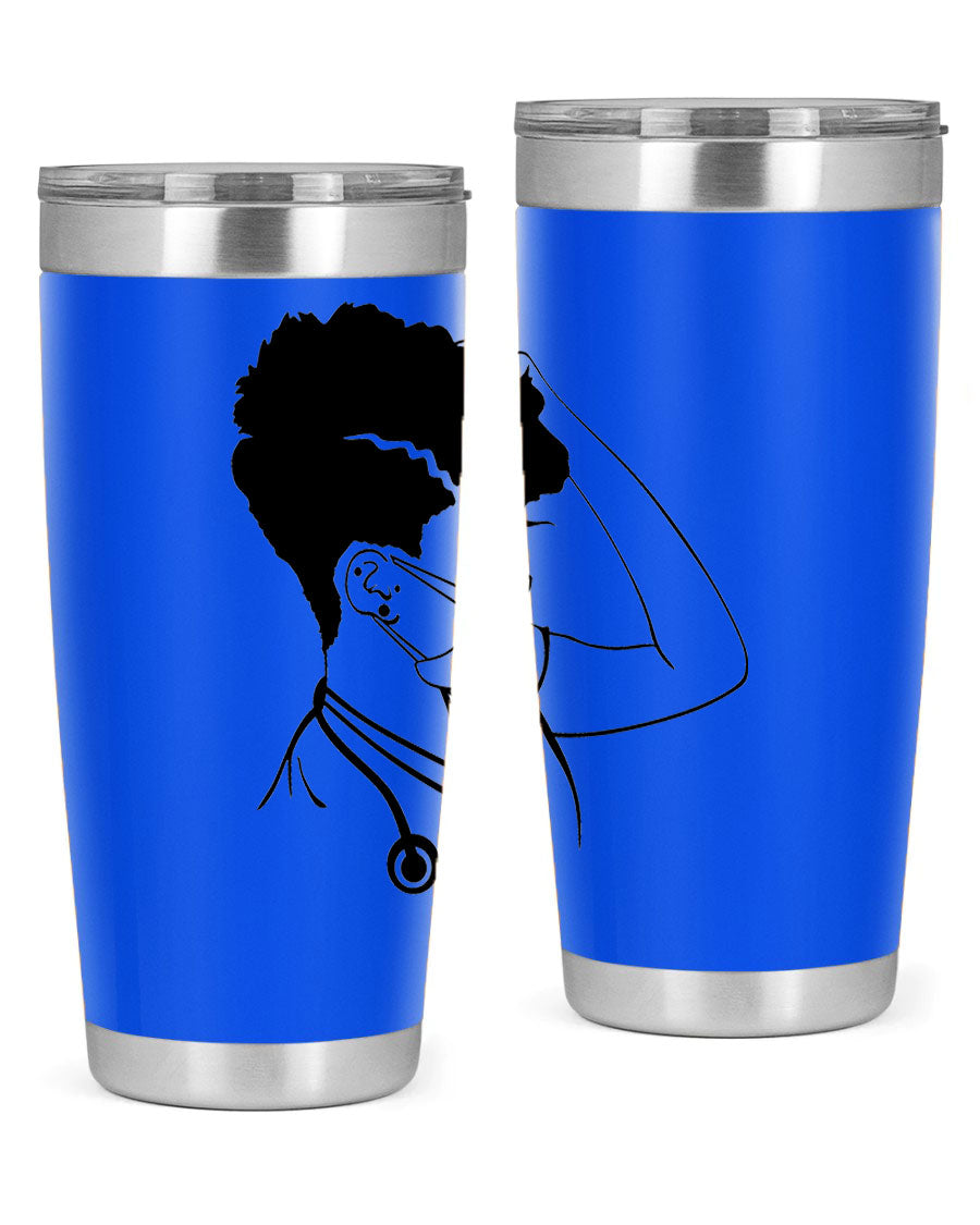 Black Nurse 3# Tumbler in stainless steel with a stylish design, perfect for keeping drinks hot or cold.